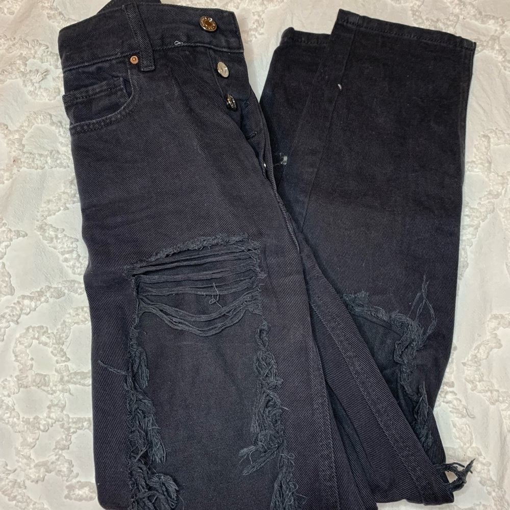 pacsun high rise ripped jeans